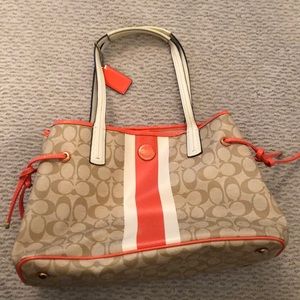 Coach Canvas Shoulder Bag - great for spring!